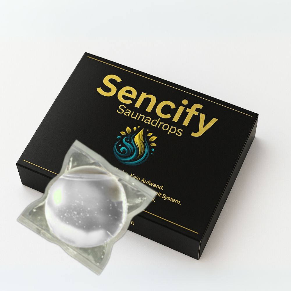 Saunadrops von sencify. neues Saunaaufgussystem
