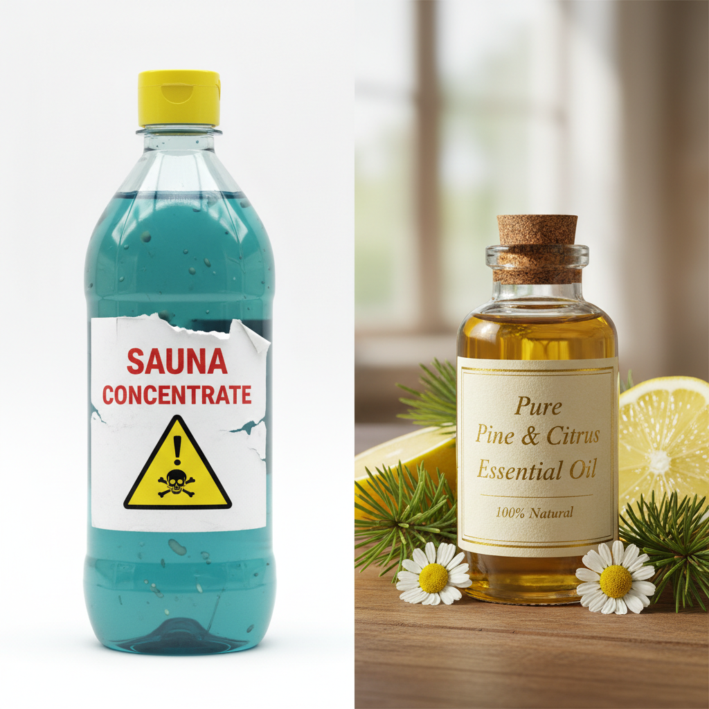 Unterschied Saunaaufguss Konzentrat (Synthetik) vs. reine ätherische Öle (Natur)