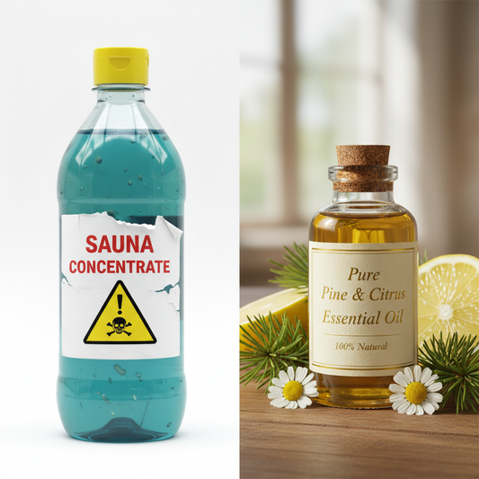 Unterschied Saunaaufguss Konzentrat (Synthetik) vs. reine ätherische Öle (Natur)