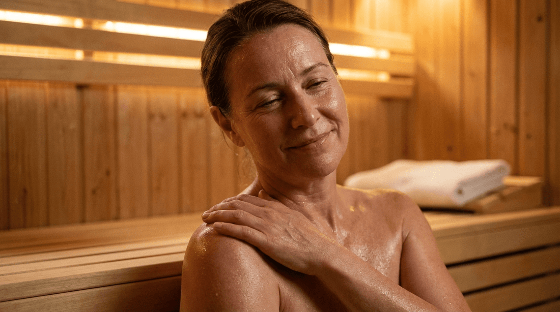 Wärmetherapie in der Sauna, Rückenschmerzen und Rheumabeschwerden.