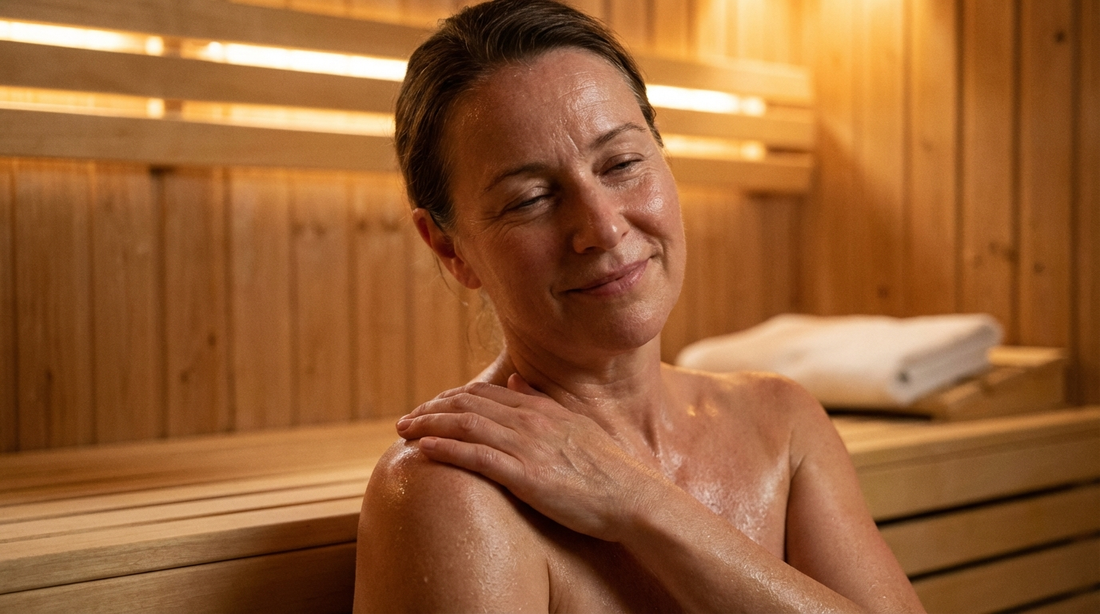 Wärmetherapie in der Sauna, Rückenschmerzen und Rheumabeschwerden.