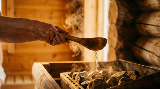 Achtsames Zelebrieren des Saunaaufgusses als meditatives Ritual