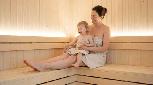 Sauna mit Kindern ab 2-3 Jahren in der milden Bio-Sauna sicher möglich