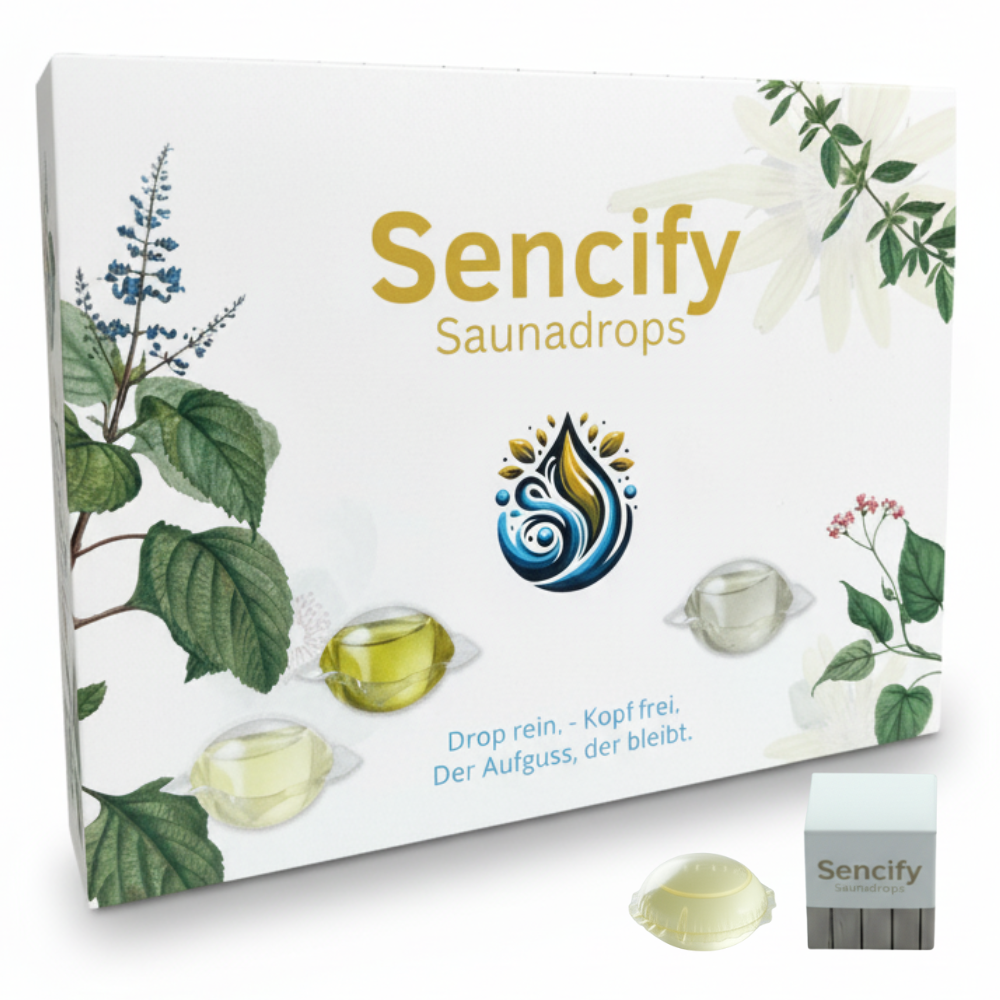 Saunadrops Saunaaufguss mit ätherischen Ölen, 2 Saunaöl Sorten