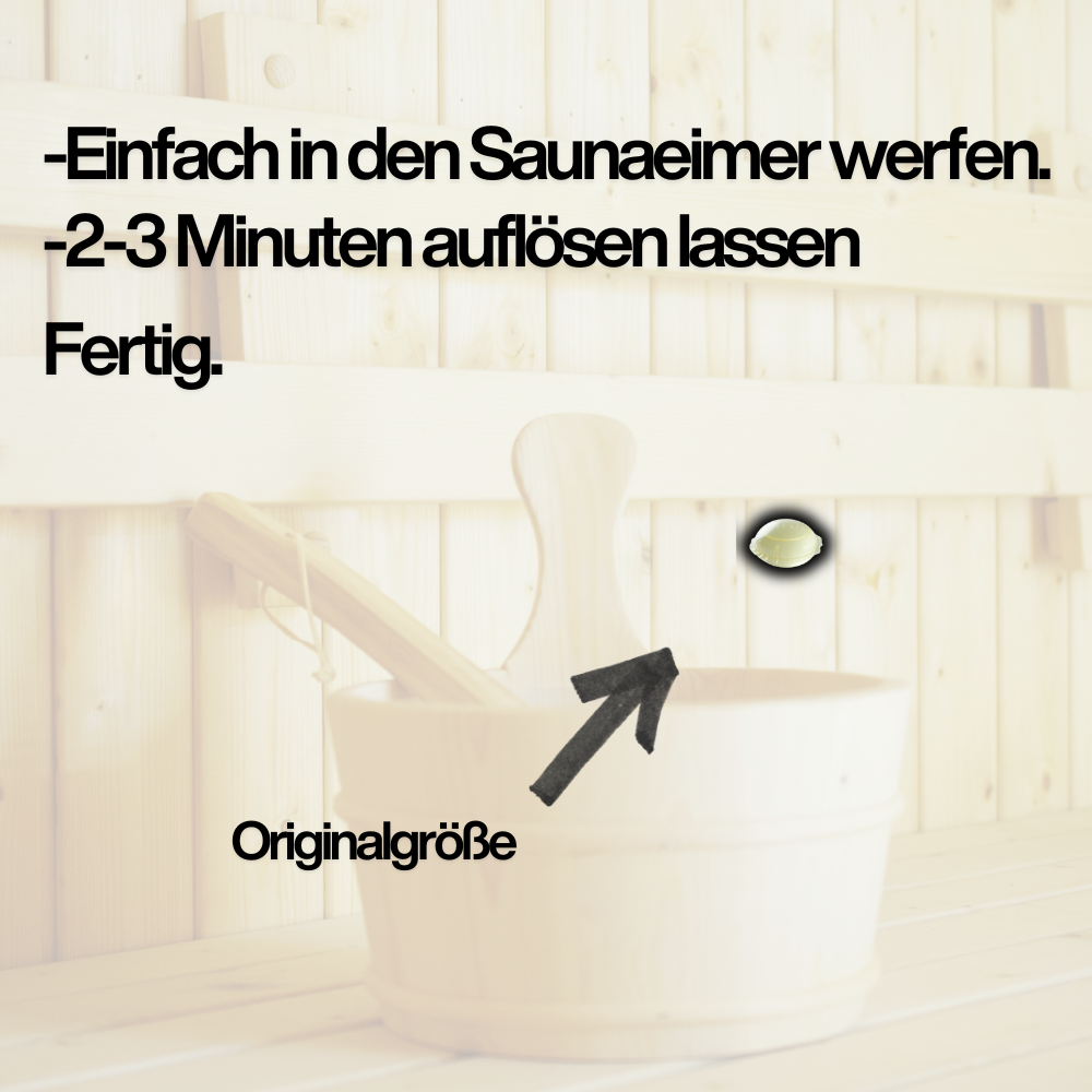 12 Saunadrops: Wasserlösliche Saunaaufguss Pods NEU