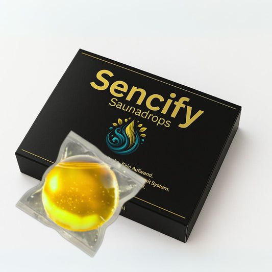 Saunadrops von sencify. neues Saunaaufgussystem