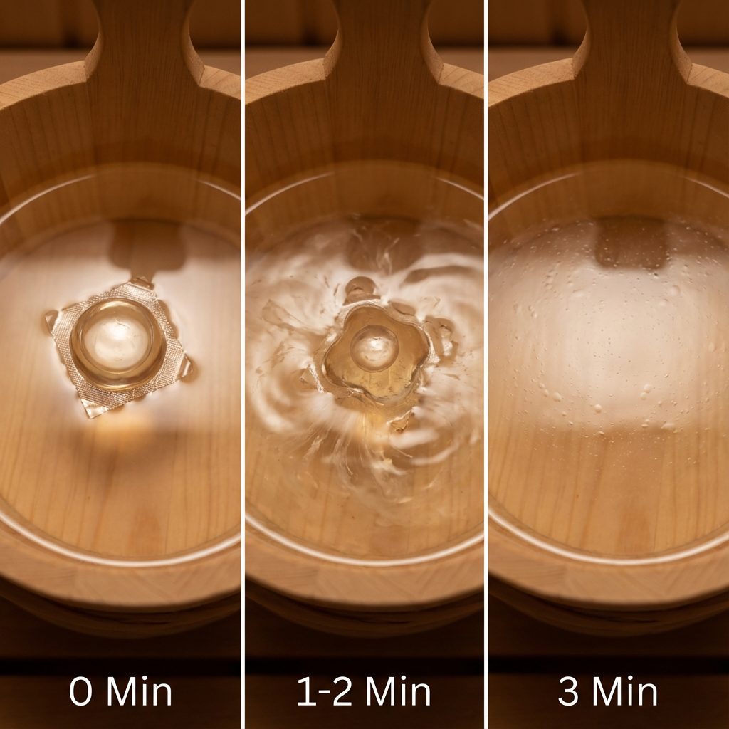 Saunadrop beim auflösen in 3 schritten erklärt